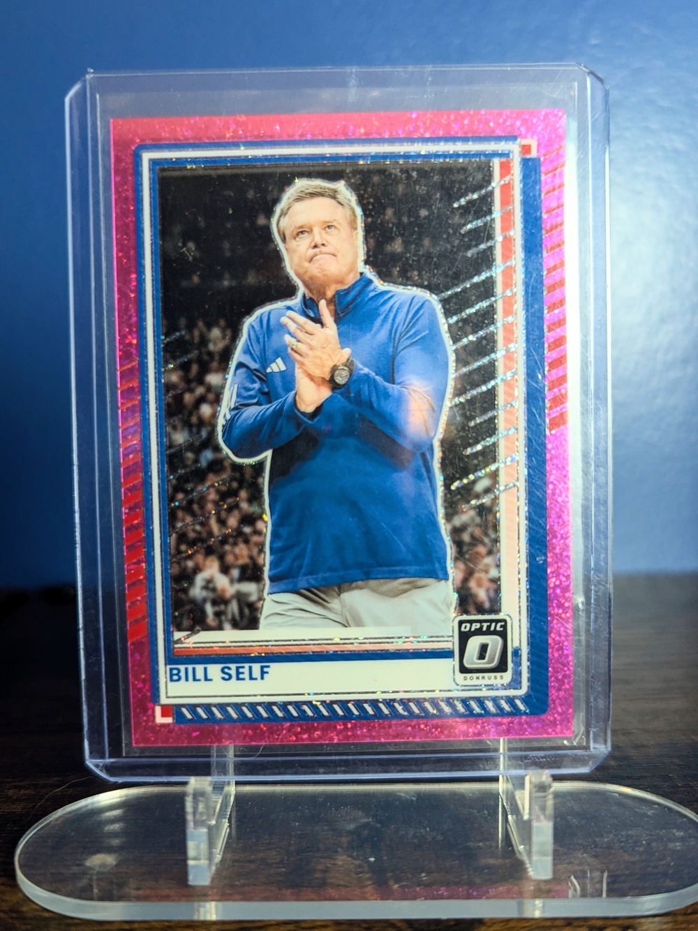 2025-26 Donruss #182 Bill Self Optic Pink Sparkle #/275